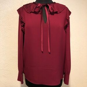 Raspberry Tory Burch blouse